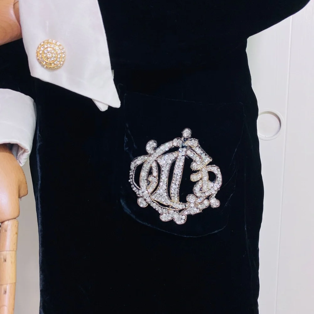 Rare Vintage Christian Dior Velvet Dress - Picture 9 of 14